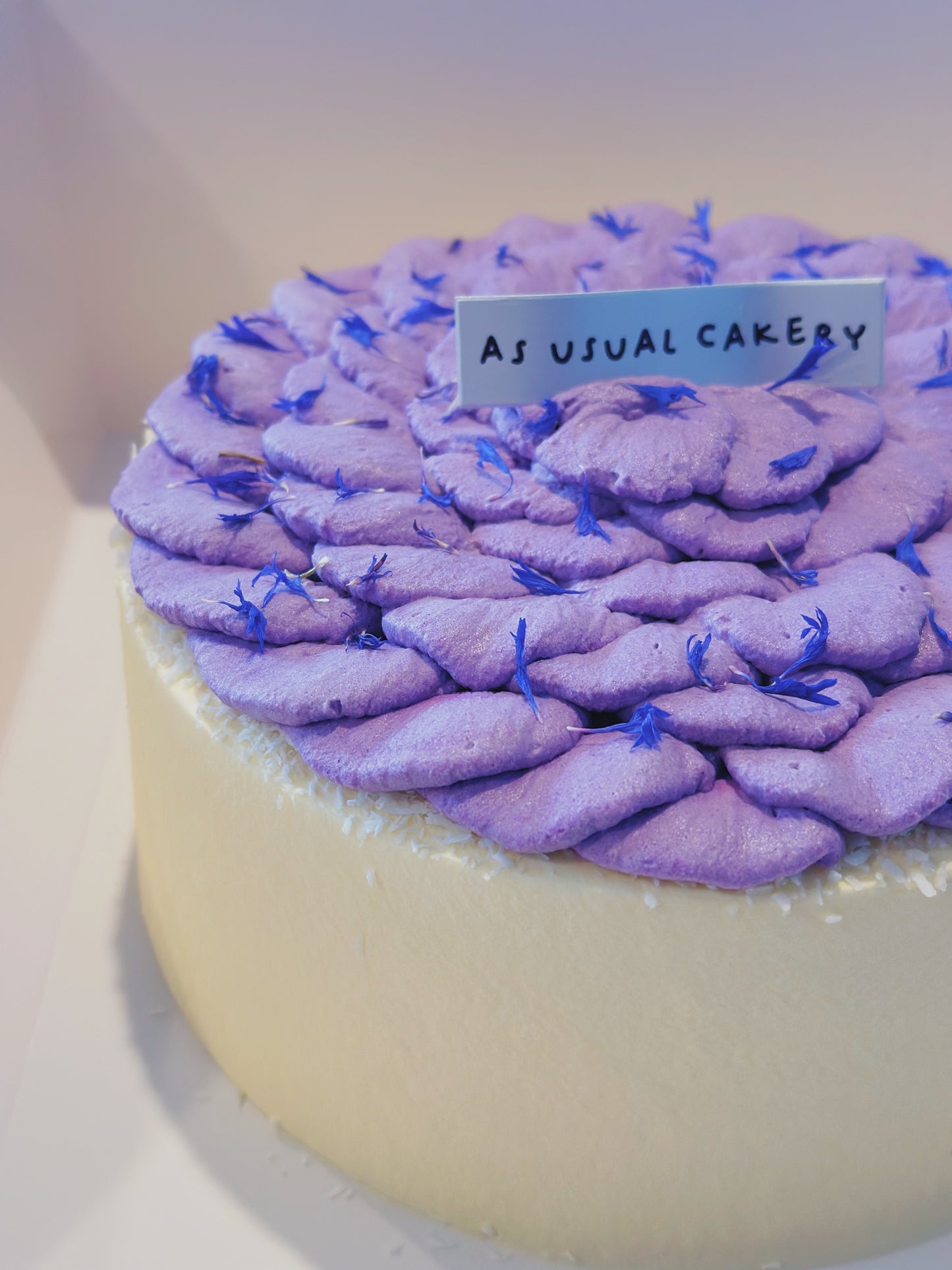 Taro Coconut Chiffon Cake