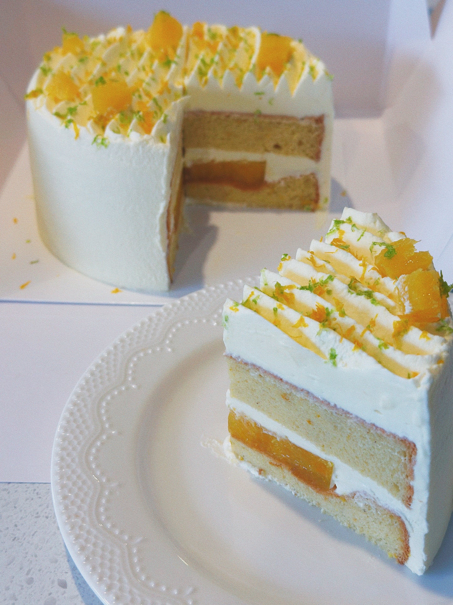 Orange Blossom Chiffon Cake