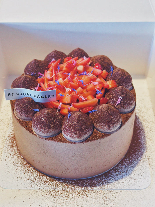 Dark Chocolate Chiffon Cake