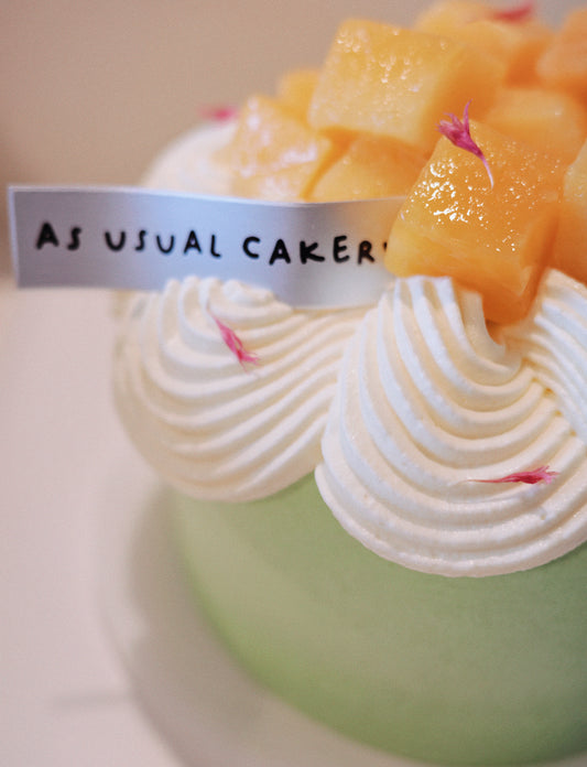 Pandan Mango Chiffon Cake