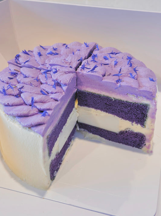 Taro Coconut Chiffon Cake