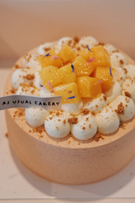 Thai Tea & Mango Chiffon Cake