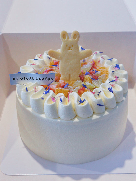 Seasonal Fresh Fruit Chiffon Cake