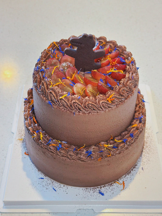 Two-layer Chocolate Chiffon Cake