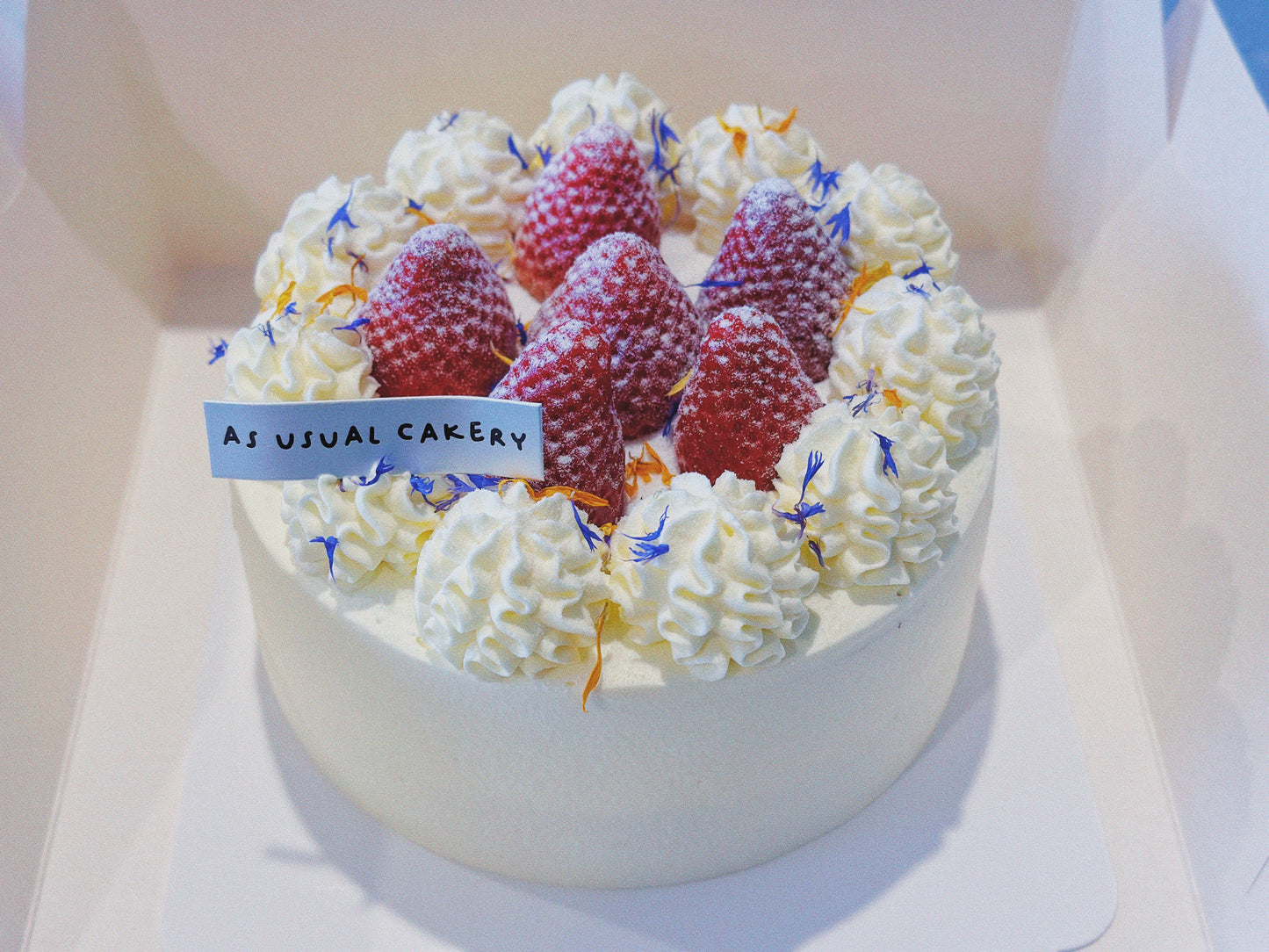 Strawberry Cream Chiffon Cake