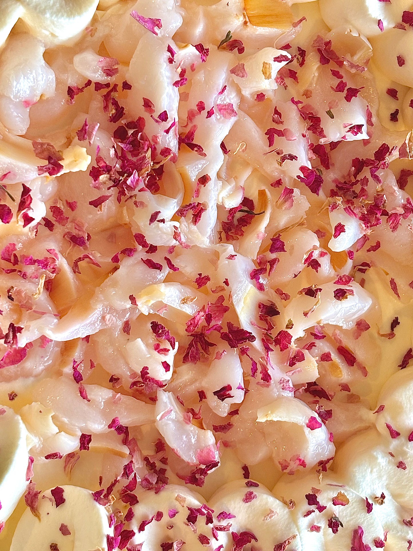 Rose & Lychee Cream Chiffon Cake