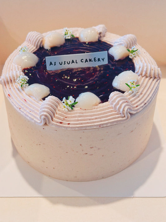 Berry Lychee Chiffon Cake