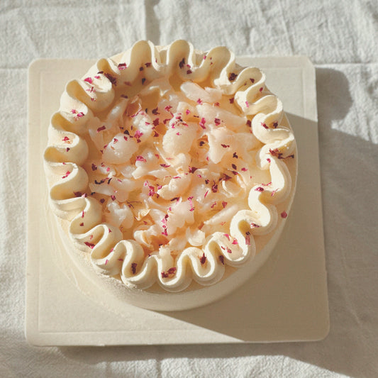 Rose & Lychee Cream Chiffon Cake