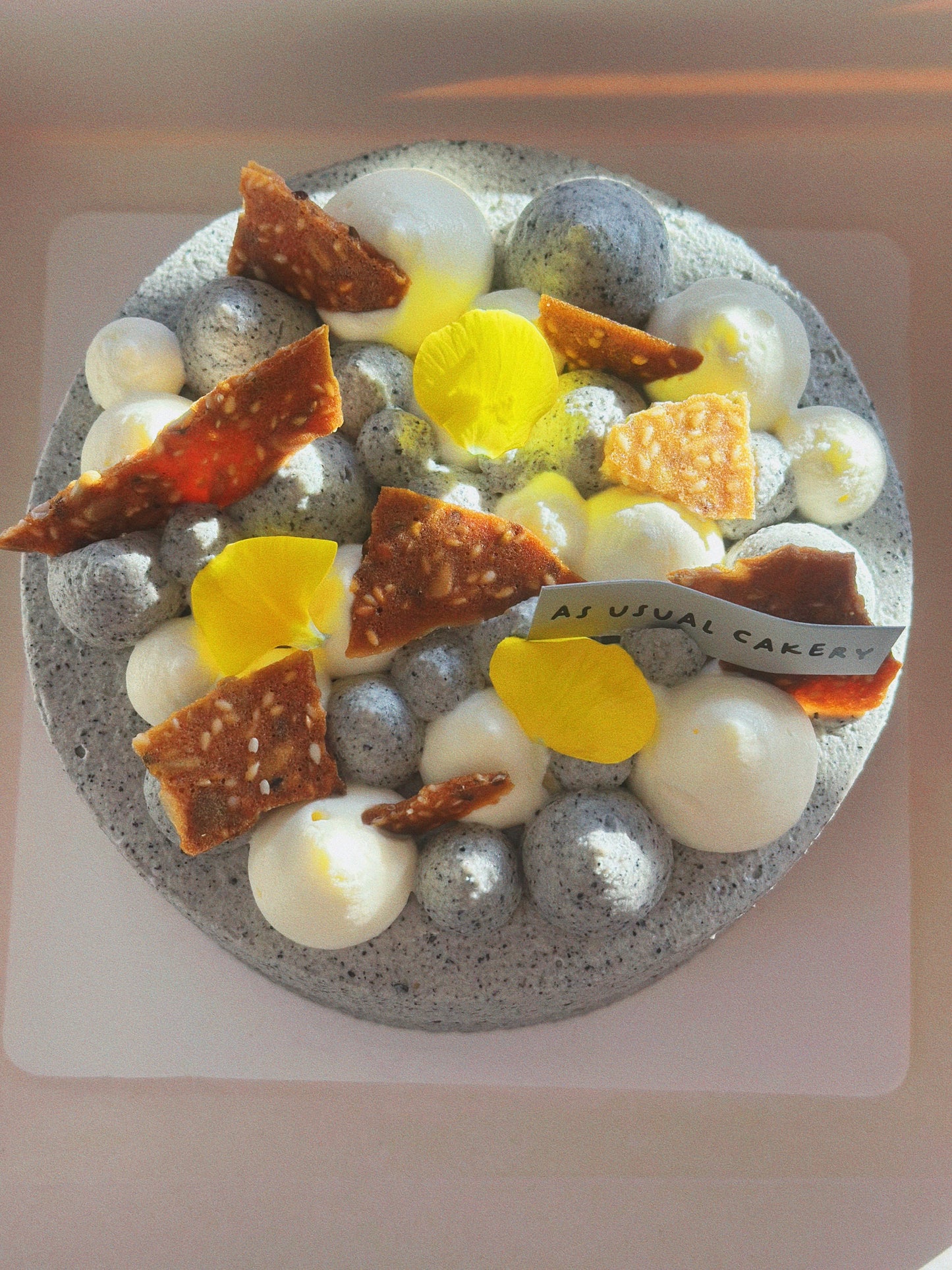 Healthy Black Tahini Chiffon Cake (Organic Black Sesame)