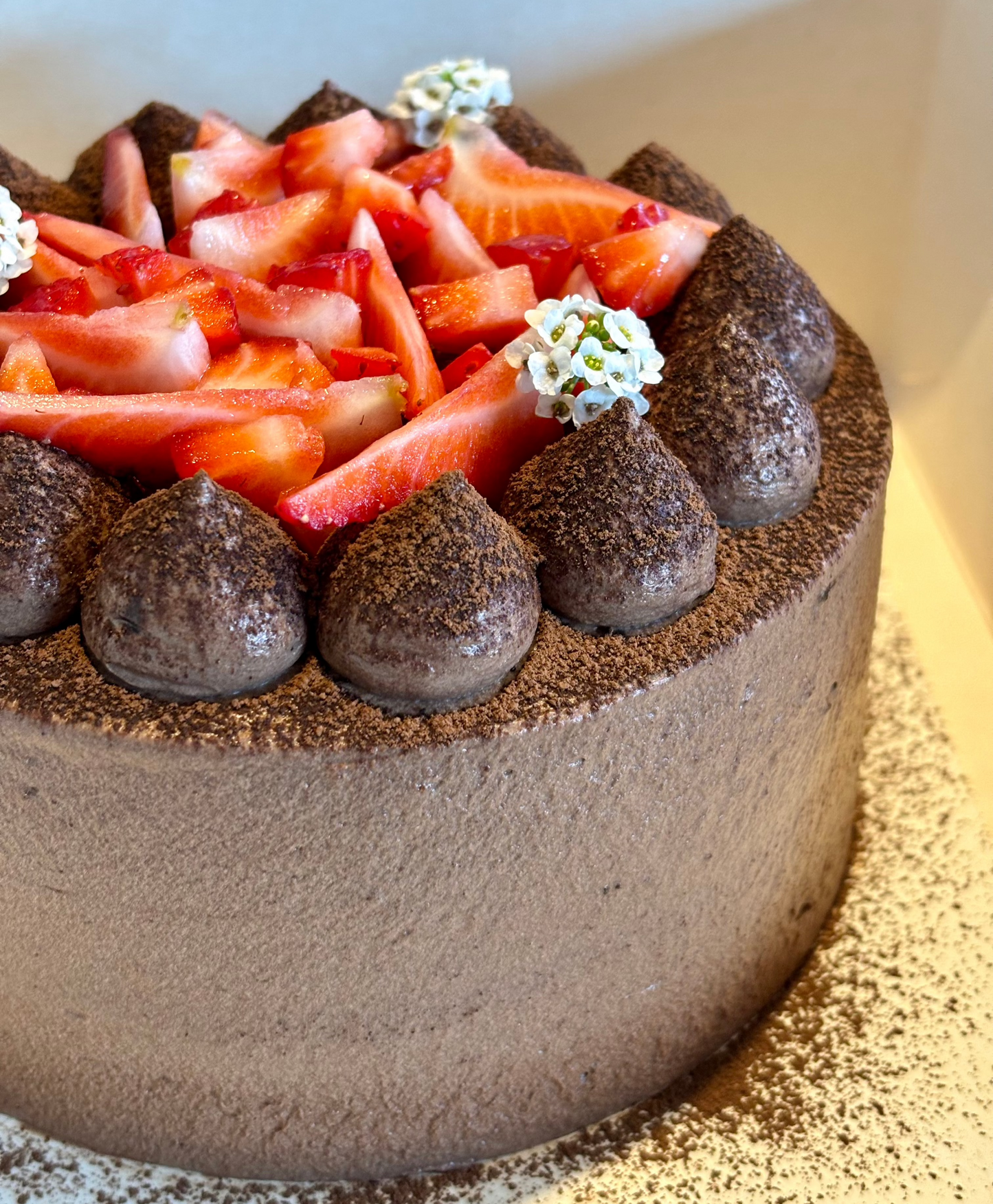 Dark Chocolate Chiffon Cake