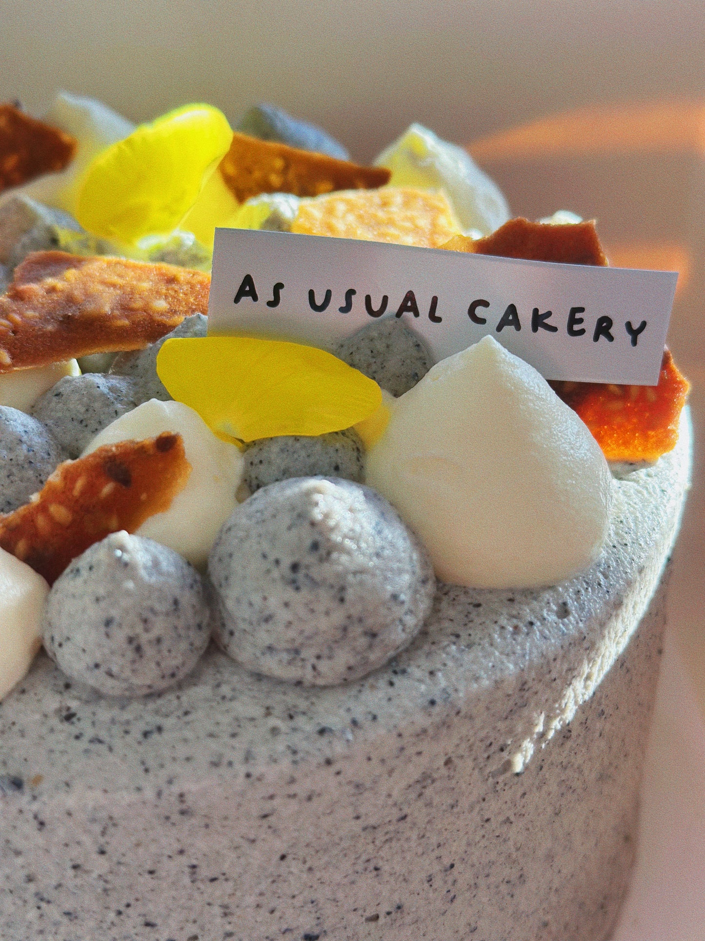 Healthy Black Tahini Chiffon Cake (Organic Black Sesame)