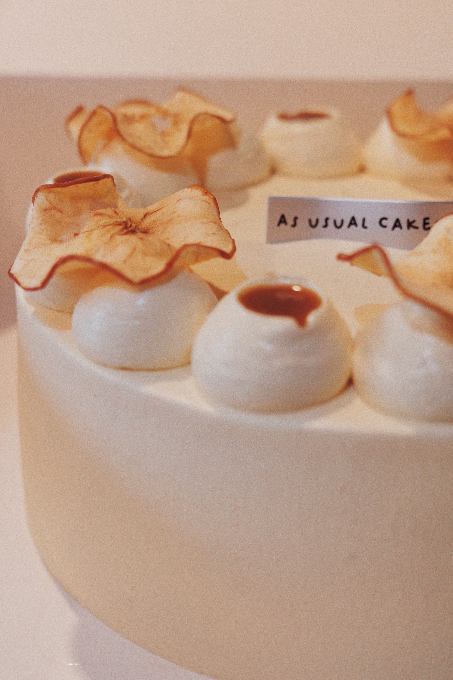 Apple-solutely Wintery (Toffee Caramel Apple Chiffon Cake)