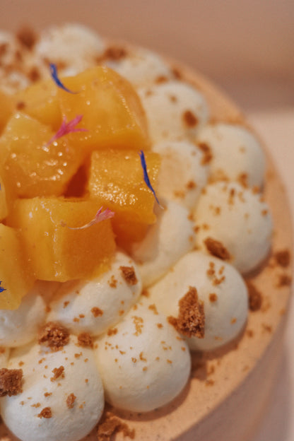 Thai Tea & Mango Chiffon Cake