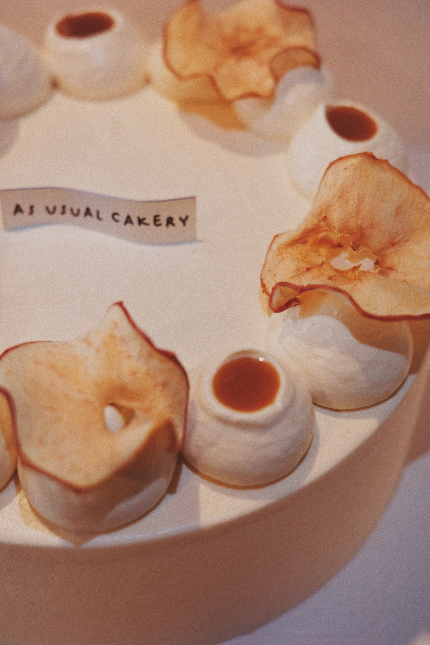 Apple-solutely Wintery (Toffee Caramel Apple Chiffon Cake)