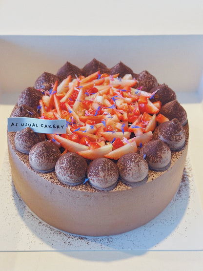 Dark Chocolate Chiffon Cake