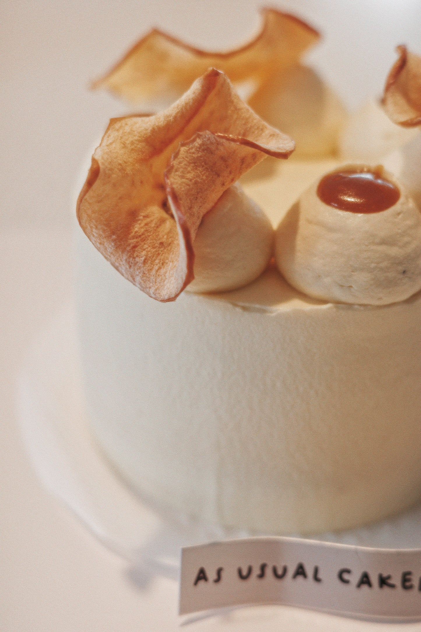 Apple-solutely Wintery (Toffee Caramel Apple Chiffon Cake)