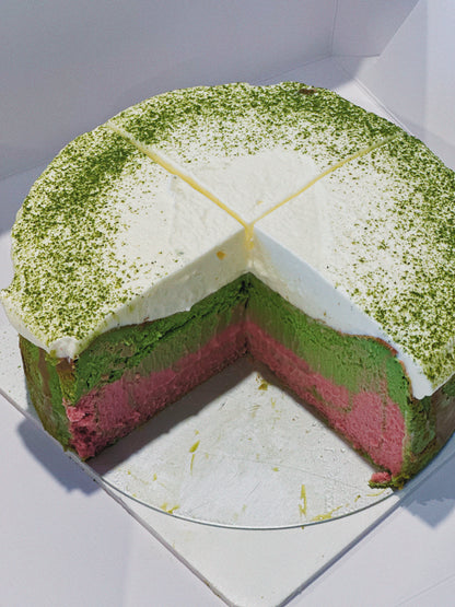 Artisan Matcha & Mixed Berry Basque Cheesecake (Celebration discount)