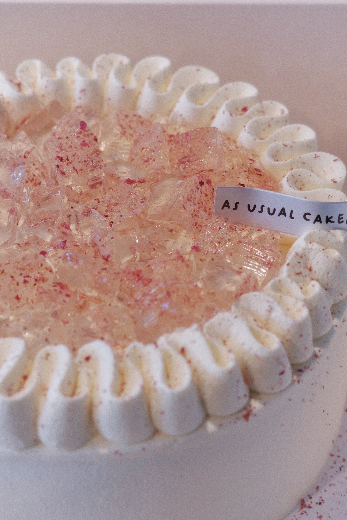 Lychee Rose Chiffon Cake