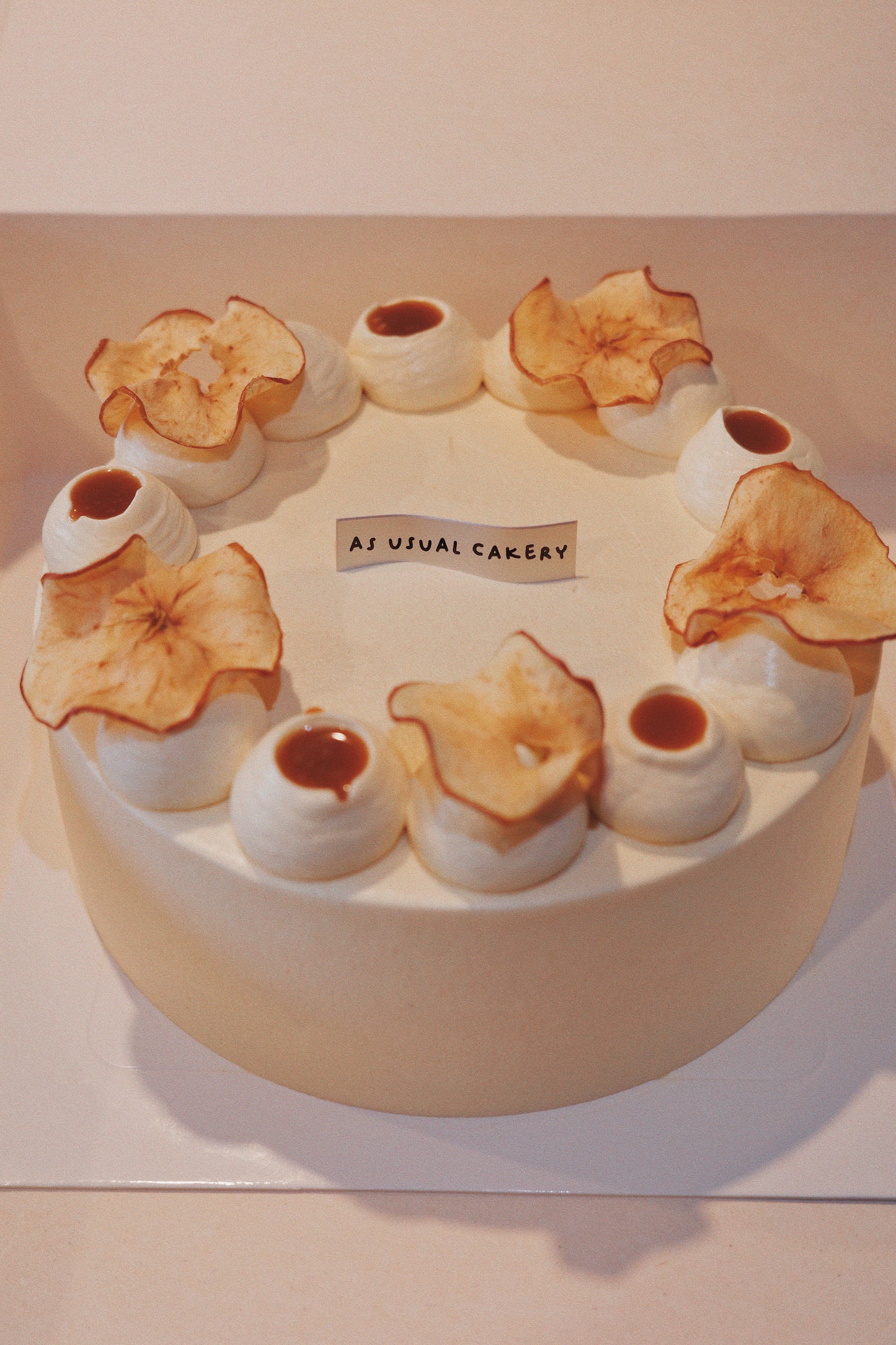Apple-solutely Wintery (Toffee Caramel Apple Chiffon Cake)