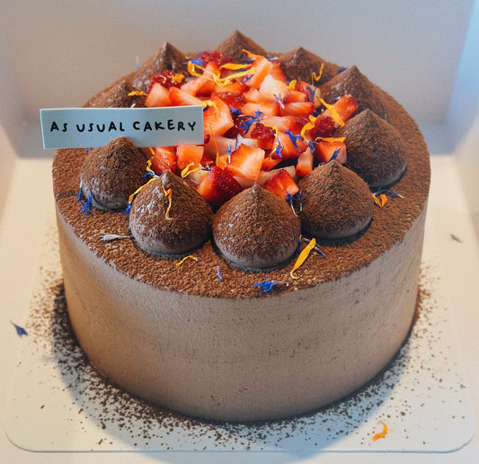 Dark Chocolate Chiffon Cake