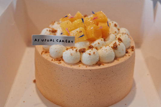 Thai Tea & Mango Chiffon Cake