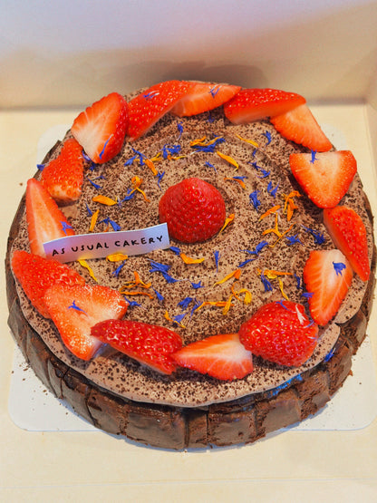 Luxurious Dark Chocolate Basque Cheesecake (Celebration discount)