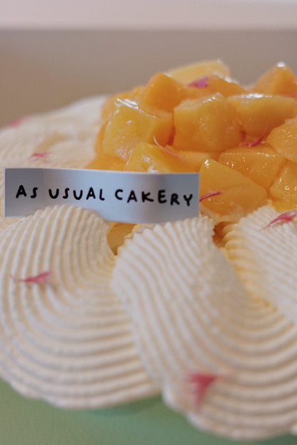 Pandan Mango Chiffon Cake