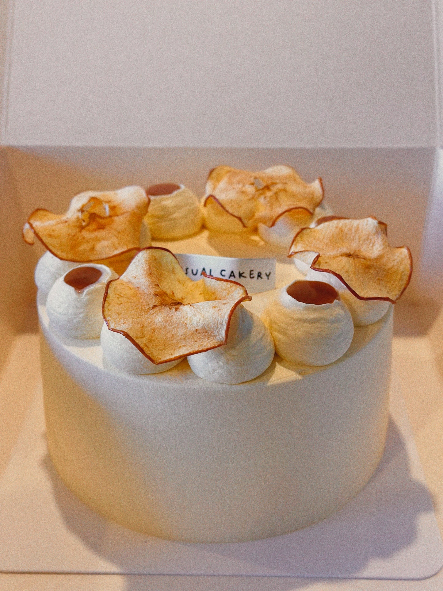 Apple-solutely Wintery (Toffee Caramel Apple Chiffon Cake)