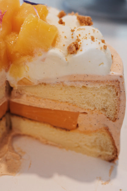 Thai Tea & Mango Chiffon Cake