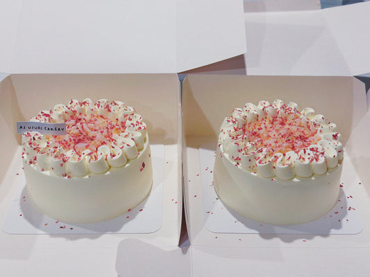 Rose & Lychee Cream Chiffon Cake