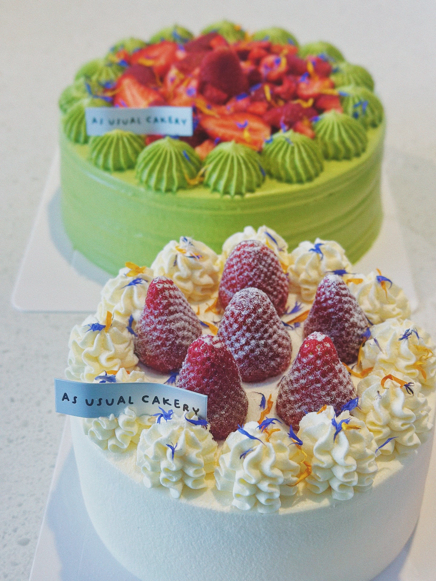 Strawberry Cream Chiffon Cake