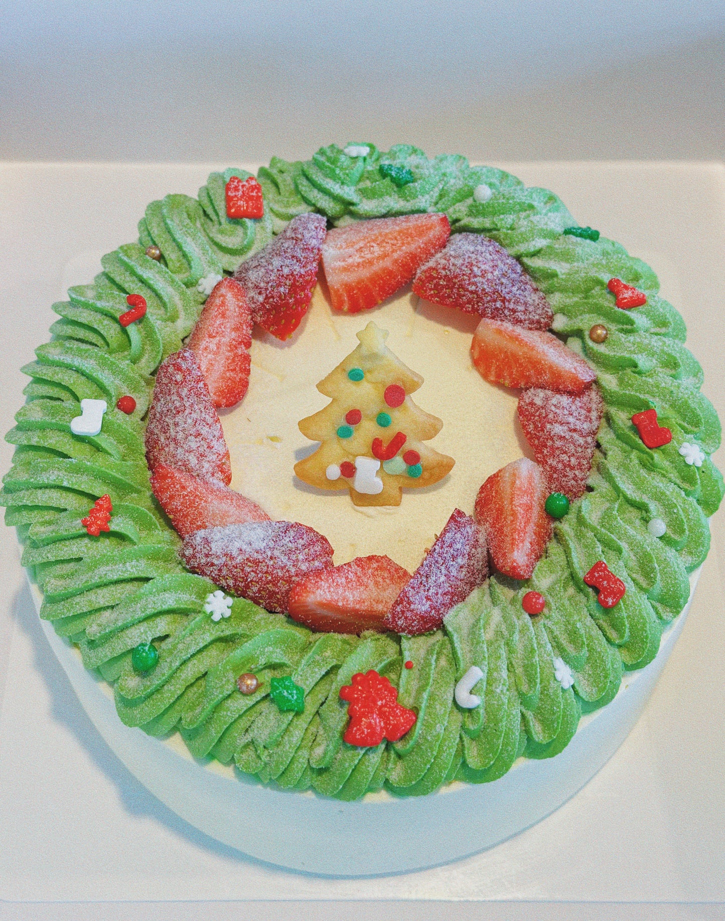 Christmas Strawberry Chiffon Cake