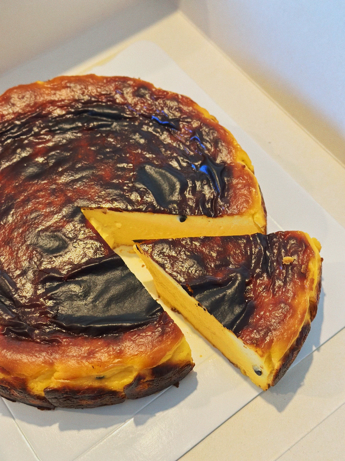 Passionfruit Basque Cheesecake (Gluten-friendly)