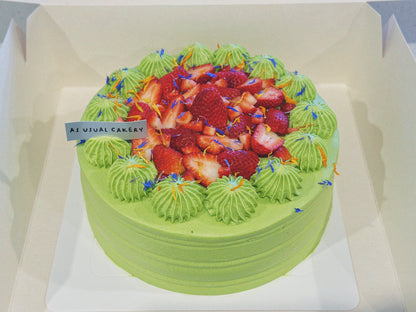 White Chocolate Matcha Chiffon Cake (Celebration discount)