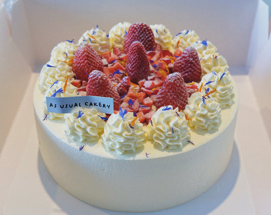 Strawberry Cream Chiffon Cake