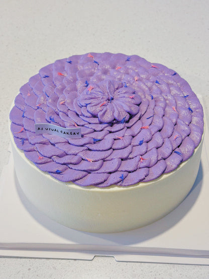 Ube Coconut Chiffon Cake