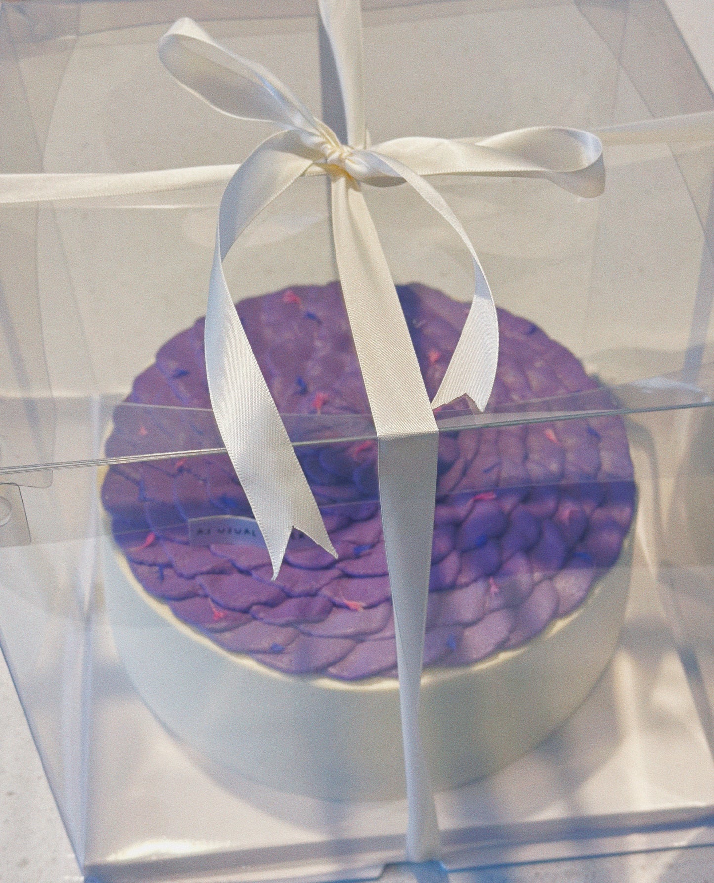 Ube Coconut Chiffon Cake