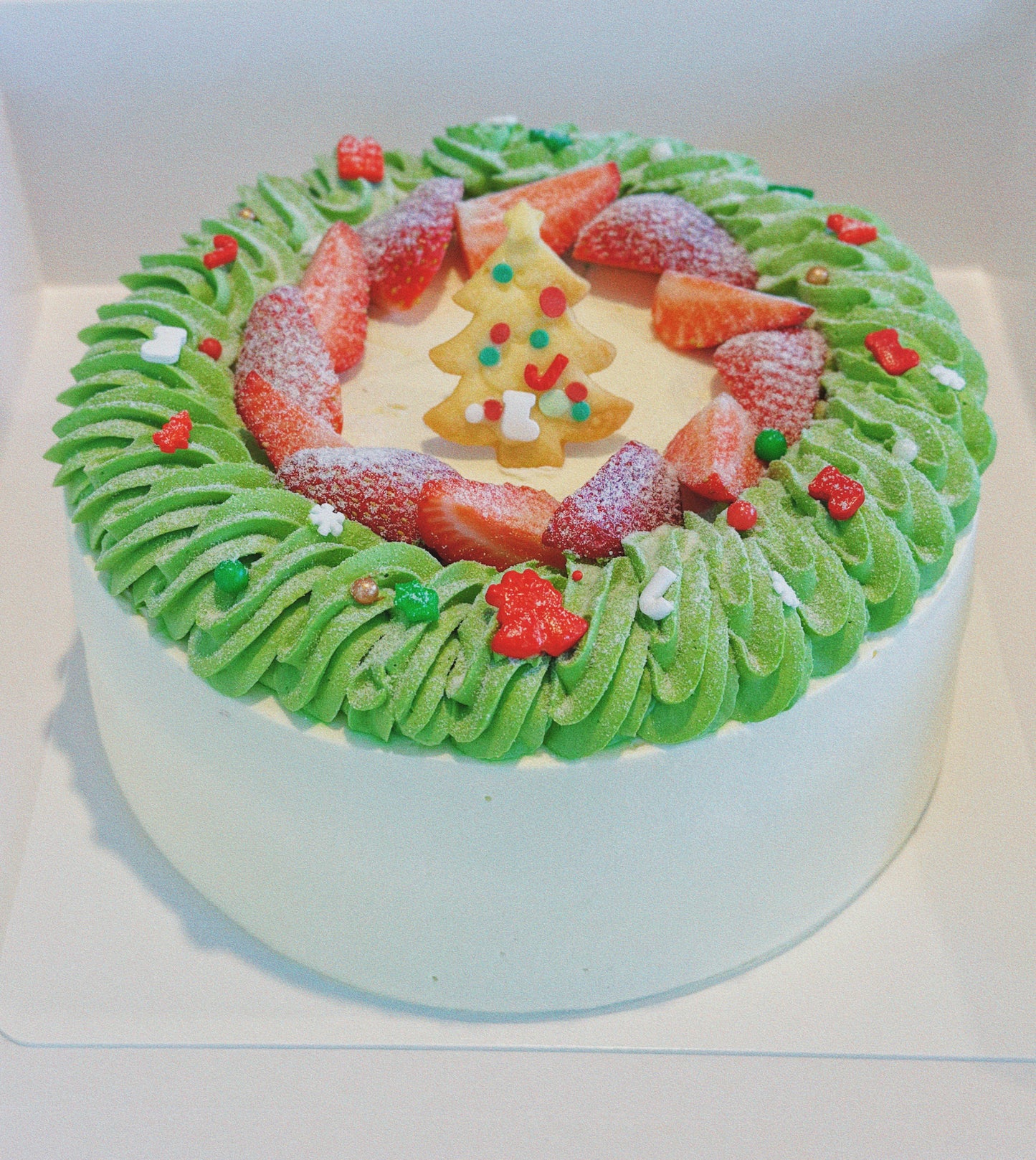 Christmas Strawberry Chiffon Cake