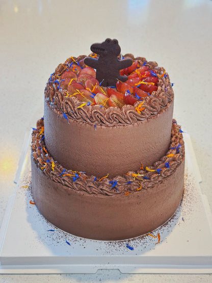 Two-layer Chocolate Chiffon Cake