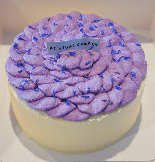Taro Coconut Chiffon Cake
