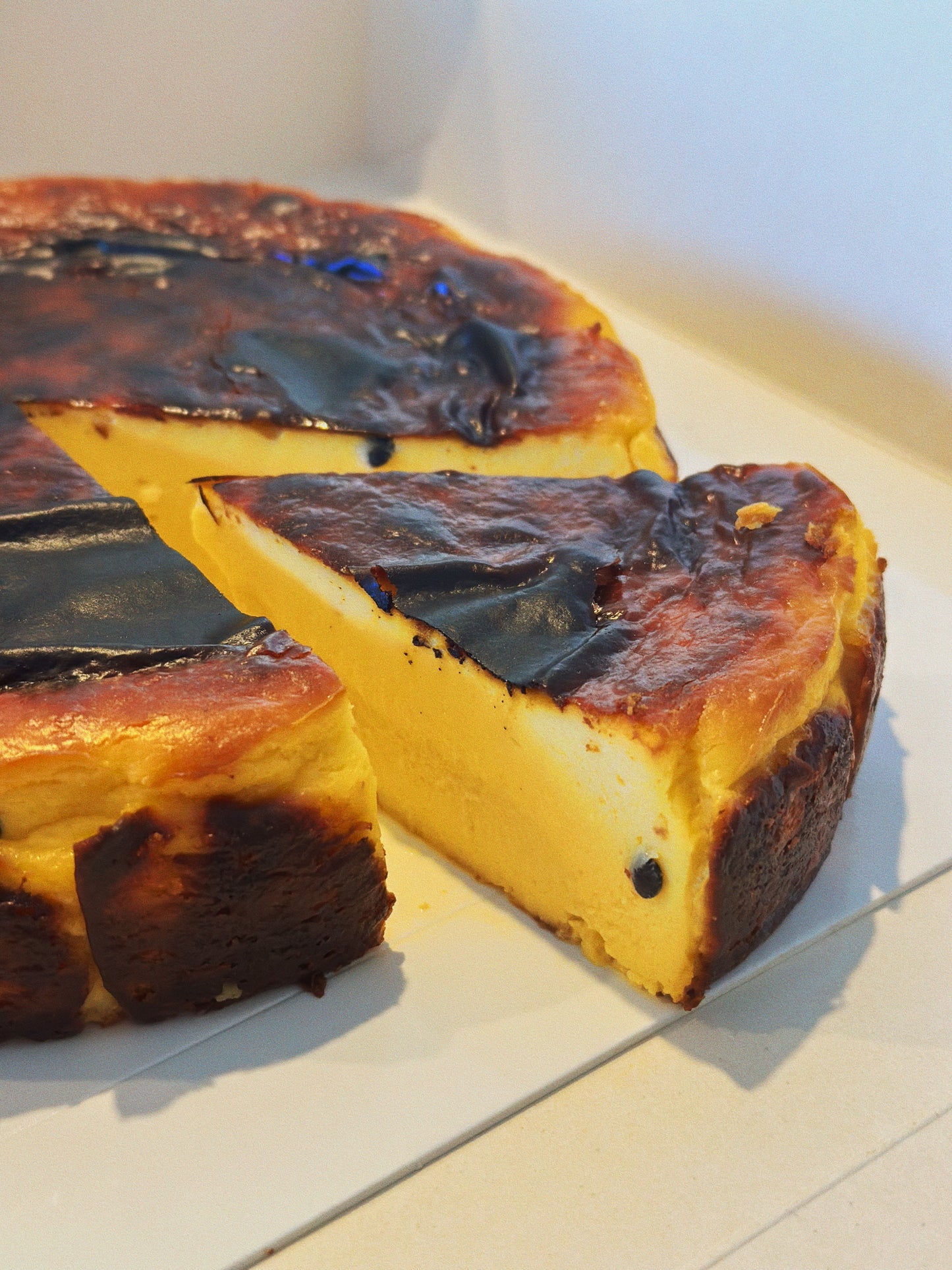 Passionfruit Basque Cheesecake (Gluten-friendly)