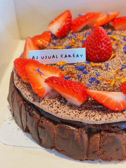 Luxurious Dark Chocolate Basque Cheesecake (Celebration discount)